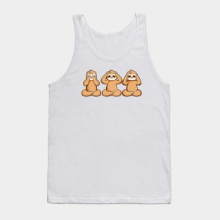 Three times sloth at reiki Tank Top